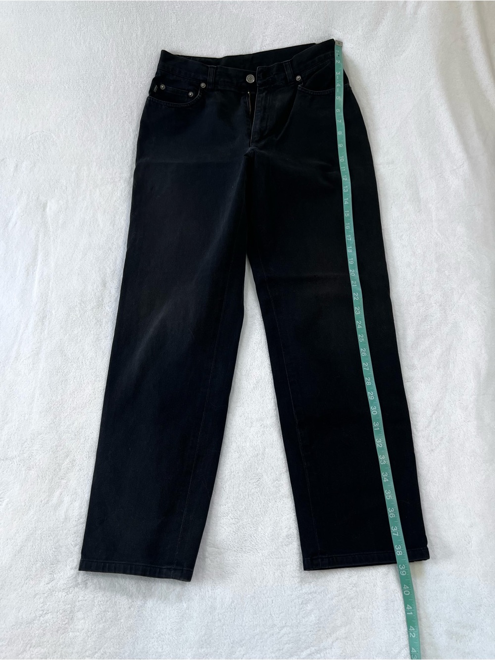 Lauren Jeans Co. Ralph Lauren Black Straight Leg Stretch Jeans Size 8 - Picture 3 of 9